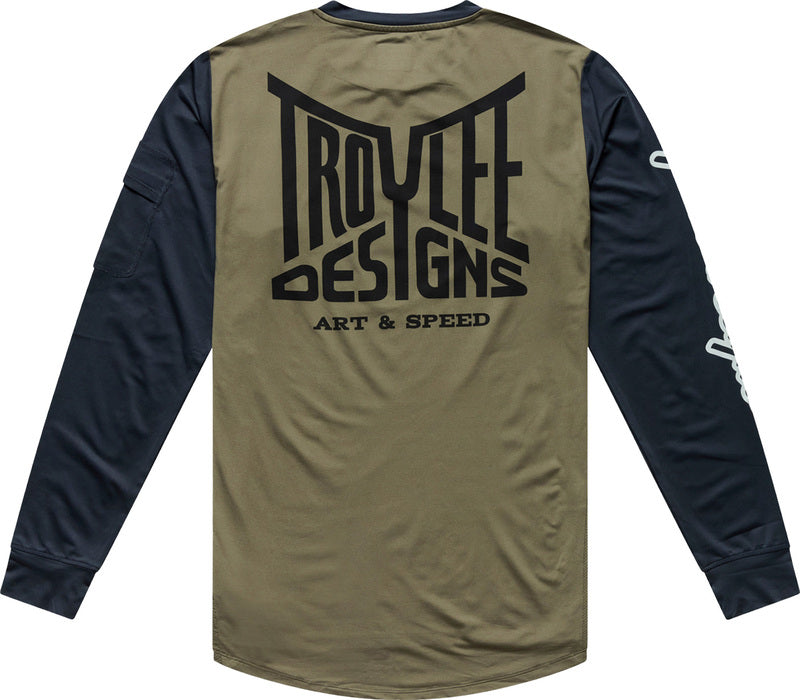 TROY LEE DESIGNS Ruckus Offroad Jersey Barz - Army/Carbon