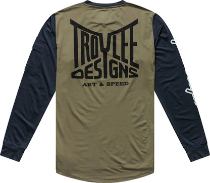 TROY LEE DESIGNS Ruckus Offroad Jersey Barz - Army/Carbon