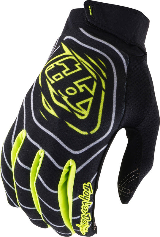TROY LEE DESIGNS GP PRO Gloves Stagger - Gunmetal/Neo Yellow
