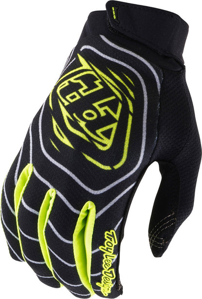 TROY LEE DESIGNS GP PRO Gloves Stagger - Gunmetal/Neo Yellow