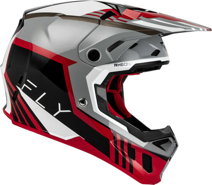 FLY RACING Formula CC Strike Helm – Grijs/Rood/Zwart/Wit