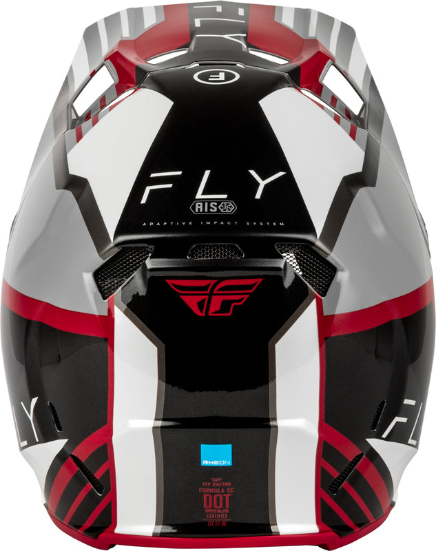 FLY RACING Formula CC Strike Helm – Grijs/Rood/Zwart/Wit