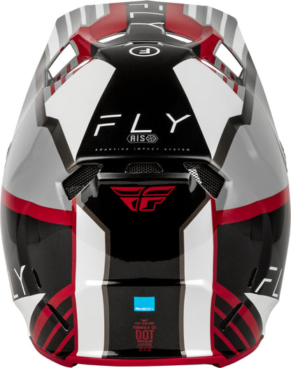 FLY RACING Formula CC Strike Helm – Grijs/Rood/Zwart/Wit