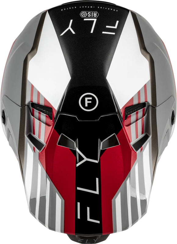 FLY RACING Formula CC Strike Helm – Grijs/Rood/Zwart/Wit