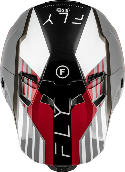 FLY RACING Formula CC Strike Helm – Grijs/Rood/Zwart/Wit