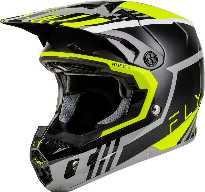 FLY RACING Formula CC Strike Helm – Grijs/Rood/Zwart/Wit