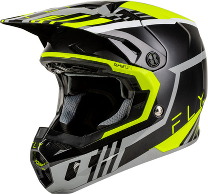 FLY RACING Formula CC Strike Helm – Grijs/Rood/Zwart/Wit