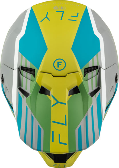 FLY RACING Formula CC Strike Helm – Grijs/Rood/Zwart/Wit