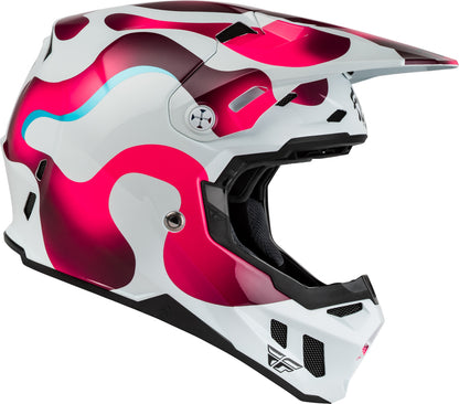 FLY RACING Formula CC Vibe Helm – Wit/Roze/Blauw
