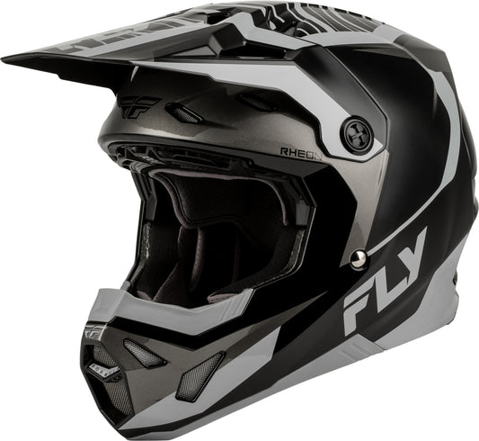 FLY RACING Formula CP Charge Helm – Zwart/Grijs/Light Grey