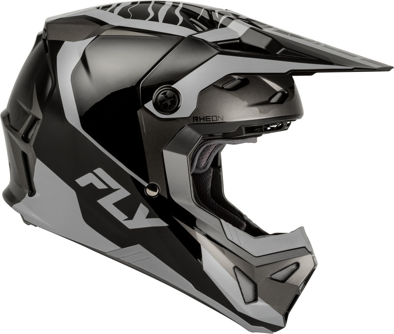 FLY RACING Formula CP Charge Helm – Zwart/Grijs/Light Grey