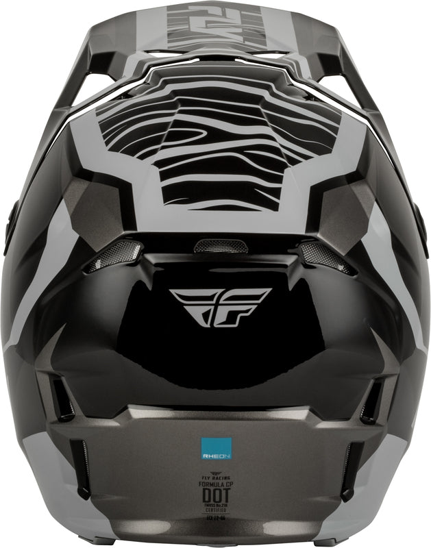 FLY RACING Formula CP Charge Helm – Zwart/Grijs/Light Grey