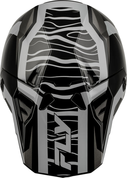 FLY RACING Formula CP Charge Helm – Zwart/Grijs/Light Grey