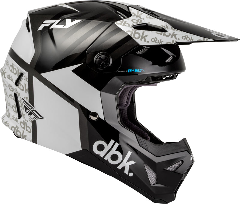 FLY RACING Formula CP DBK Helm – Zwart/Wit/Grijs