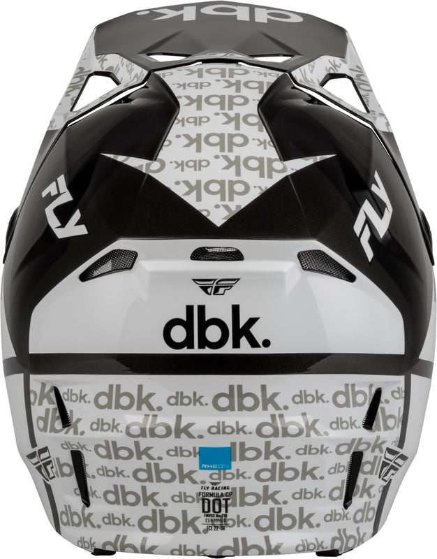 FLY RACING Formula CP DBK Helm – Zwart/Wit/Grijs