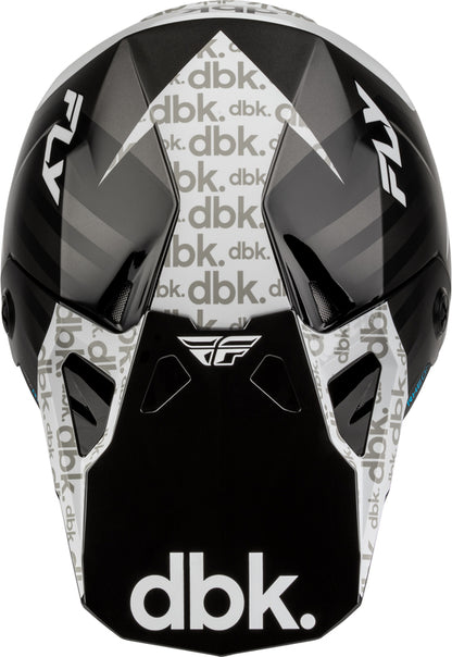 FLY RACING Formula CP DBK Helm – Zwart/Wit/Grijs