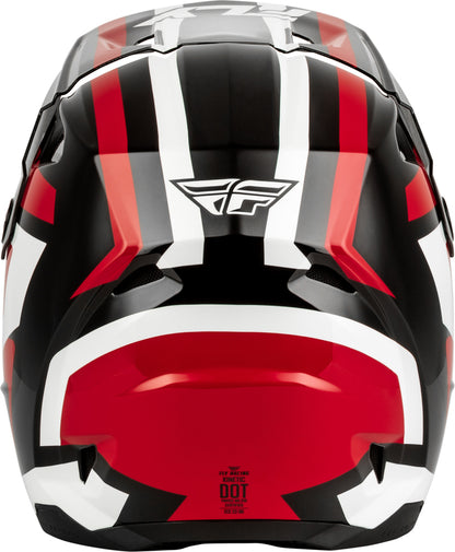 FLY RACING Kinetic Sync Helm – Wit/Zwart/Grijs