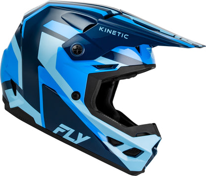 FLY RACING Kinetic Sync Helm – Wit/Zwart/Grijs