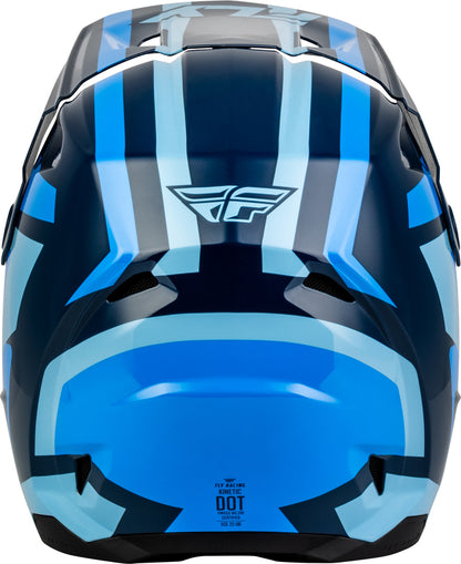 FLY RACING Kinetic Sync Helm – Wit/Zwart/Grijs