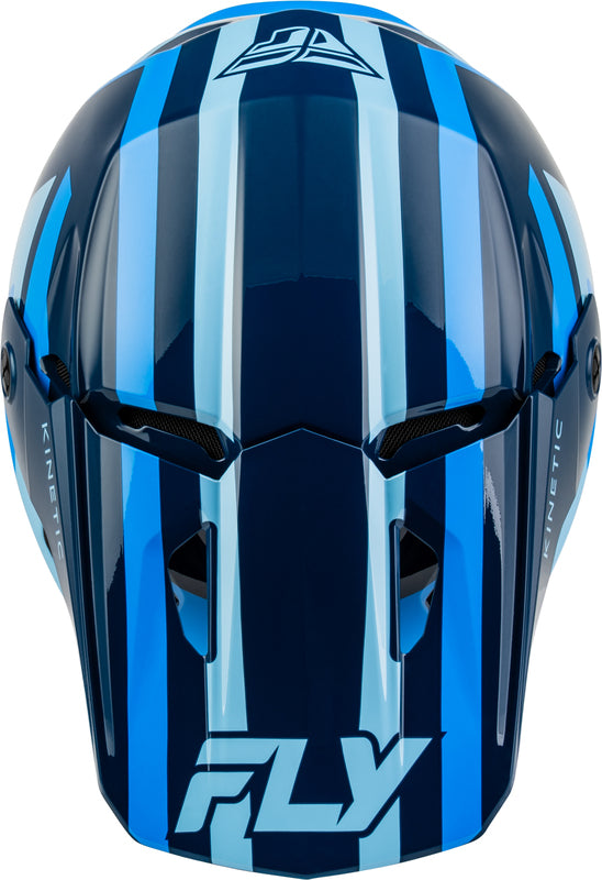 FLY RACING Kinetic Sync Helm – Wit/Zwart/Grijs