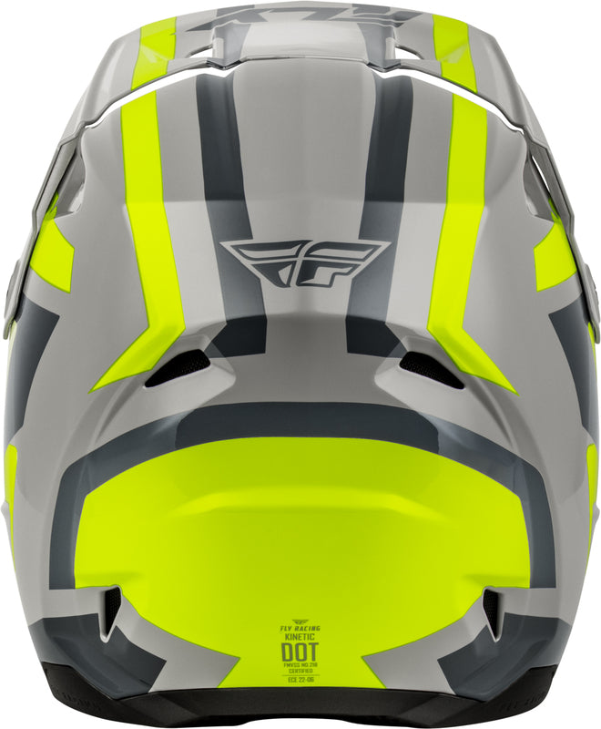 FLY RACING Kinetic Sync Helm – Wit/Zwart/Grijs