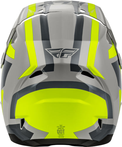 FLY RACING Kinetic Sync Helm – Wit/Zwart/Grijs
