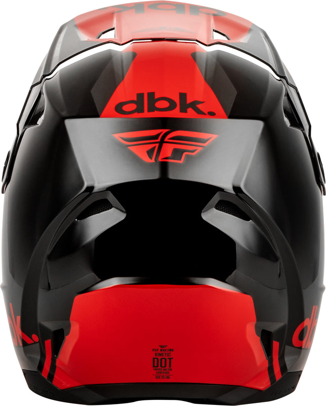 FLY RACING Kinetic DBK 27 Helm – Zwart/Rood/Grijs