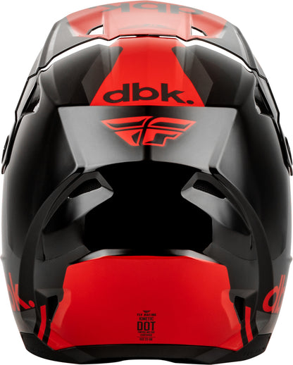 FLY RACING Kinetic DBK 27 Helm – Zwart/Rood/Grijs