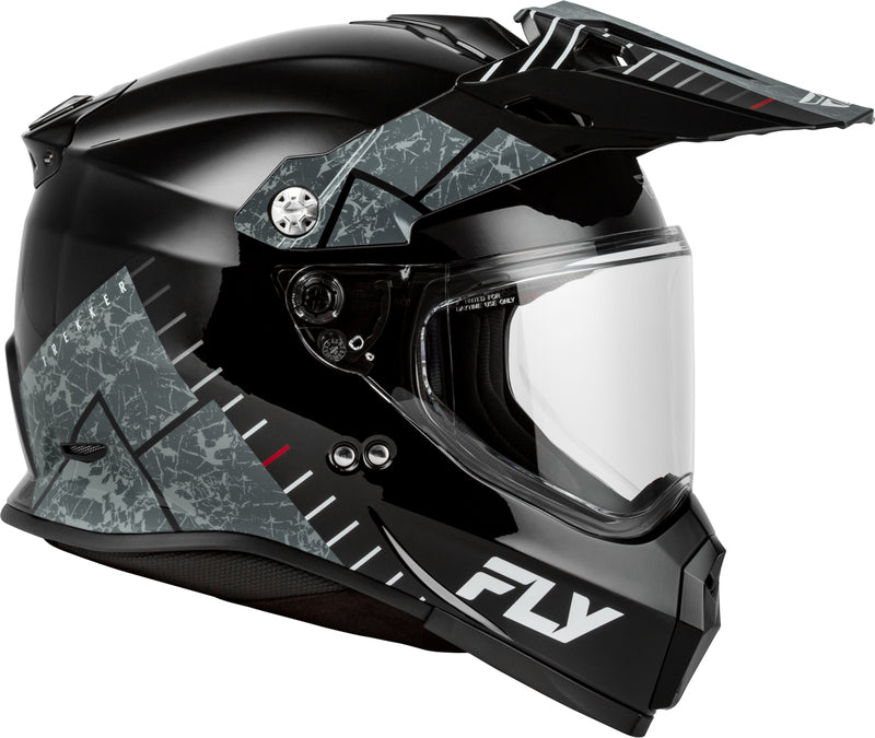 FLY RACING Trekker Helm – Zwart/Grijs