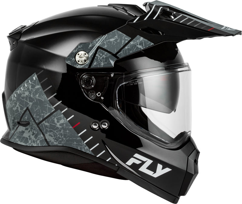 FLY RACING Trekker Helm – Zwart/Grijs