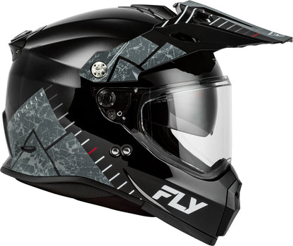 FLY RACING Trekker Helm – Zwart/Grijs