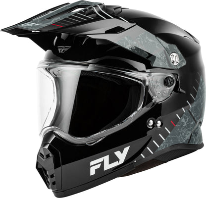 FLY RACING Trekker Helm – Zwart/Grijs