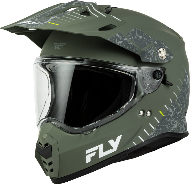 FLY RACING Trekker Helm – Zwart/Grijs