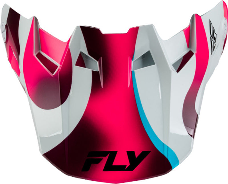 FLY RACING Formula CC Vibe Vizier – Wit/Roze/Blauw