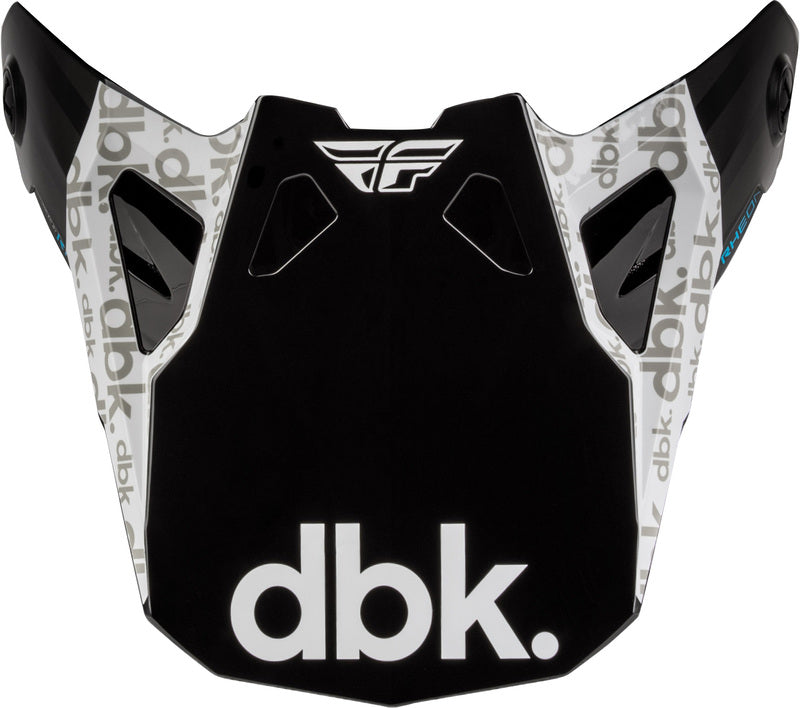 FLY RACING Formula CP DBK Vizier – Zwart/Wit/Grijs