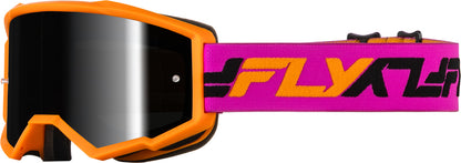 FLY RACING Zone Goggle Blue/Navy - Dark Smoke Hydrophobic Lens