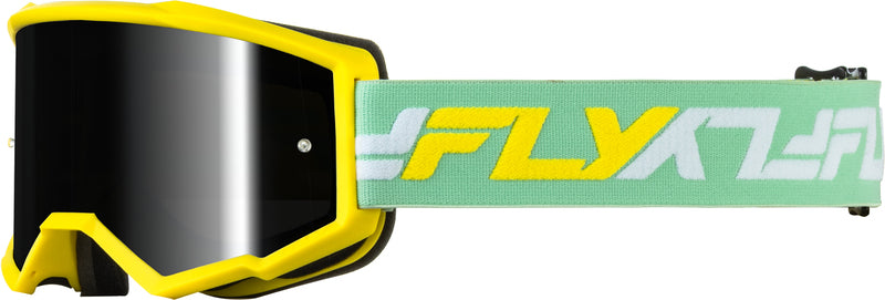 FLY RACING Zone Goggle Blue/Navy - Dark Smoke Hydrophobic Lens
