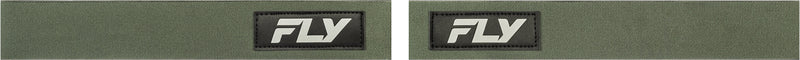 FLY RACING Focus Sand Crossbril – Groen/Zwart met Dark Smoke Lens