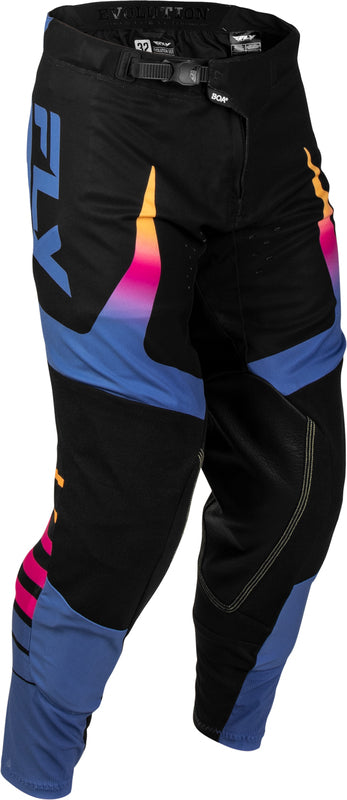 FLY RACING Evolution DST Limited Edition Bolt Broek – Zwart/Blauw/Multi