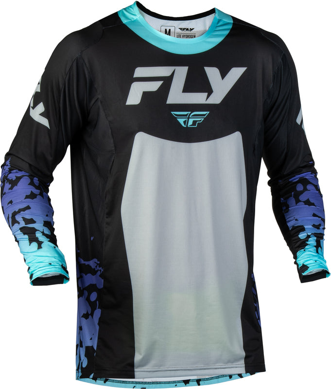 FLY RACING Lite Flake Jersey – Zwart/Grijs/Multi