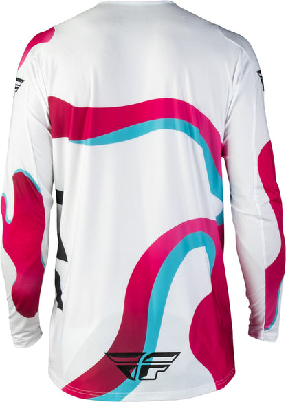 FLY RACING Lite Vibe Jersey – Wit/Roze/Blauw