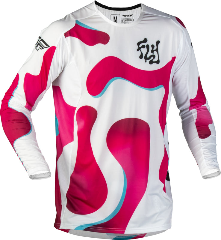 FLY RACING Lite Vibe Jersey – Wit/Roze/Blauw