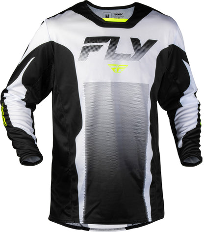 FLY RACING Kinetic Fade Jersey – Wit/Zwart/Neon geel