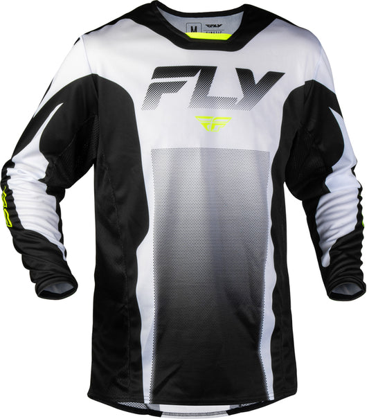 FLY RACING Kinetic Fade Jersey – Wit/Zwart/Neon geel