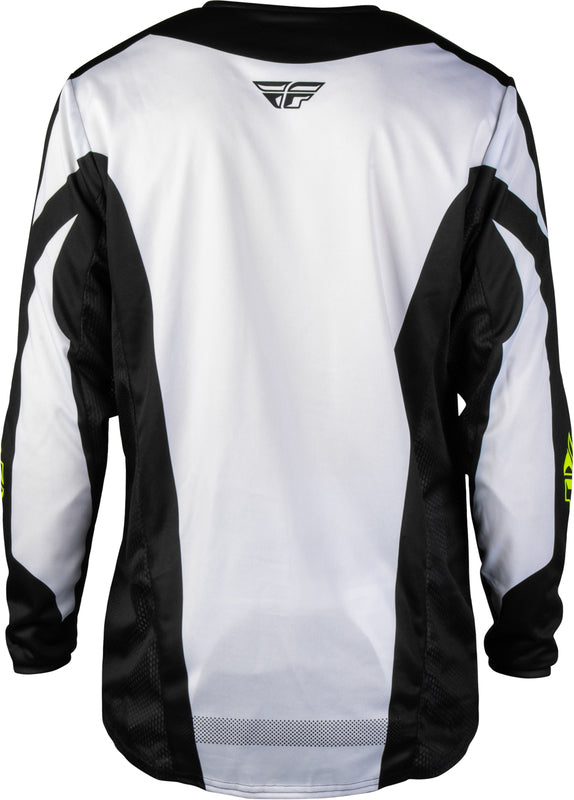 FLY RACING Kinetic Fade Jersey – Wit/Zwart/Neon geel