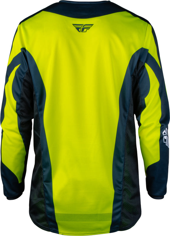FLY RACING Kinetic Fade Jersey – Wit/Zwart/Neon geel
