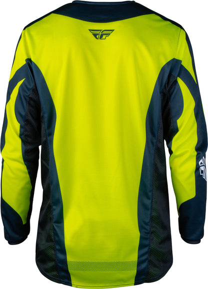 FLY RACING Kinetic Fade Jersey – Wit/Zwart/Neon geel