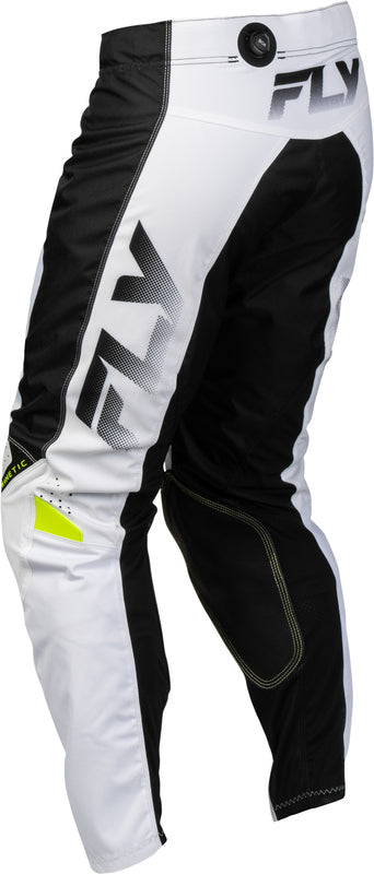 FLY RACING Kinetic Fade Broek – Wit/Zwart/Neon geel