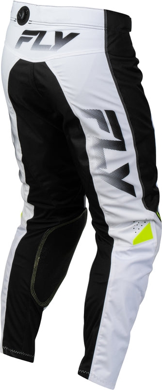 FLY RACING Kinetic Fade Broek – Wit/Zwart/Neon geel