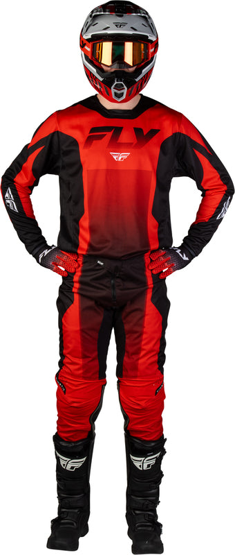 FLY RACING Kinetic Fade Broek – Wit/Zwart/Neon geel